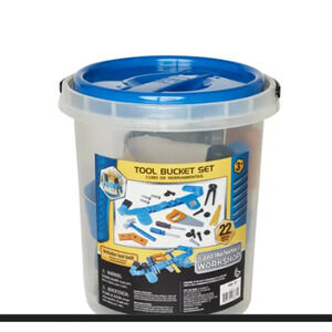 Just Like Home Workshop Tool Bucket 22-Piece Set Factory Sealed NWT